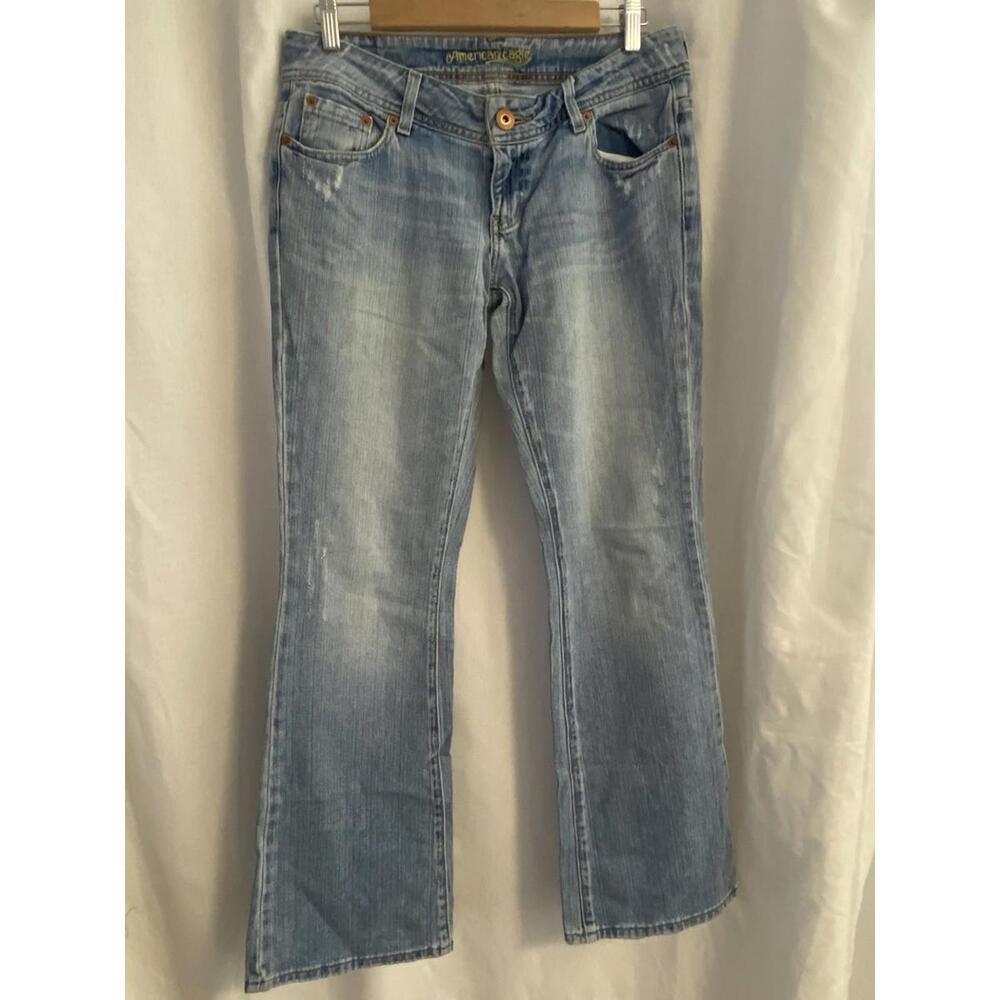 American Eagle Jeans Womens 8 Regular AE Artist Skinny Flare Low Rise Y2K   0067